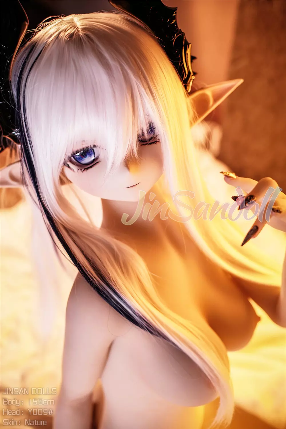 WM S-TPE 159cm (5ft2) Anime TPE Sex Doll with PVC Head #Y009